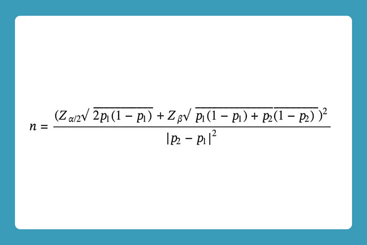 فرمول تعیین حجم نمونه در تست A/B
